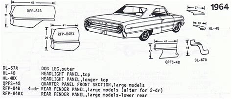 1964 ford fairlane sheet metal|1964 Ford fairlane clutch linkage.